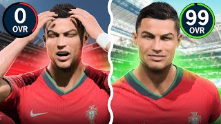 RONALDO 0 OVERALL OLDU  HER GOL 1 OVERALL ARTIYOR  FC 24 KARİYER MODU EURO 2024 ÖZEL [upl. by Ettelohcin]