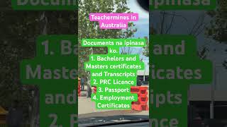 Initial Documents to Apply as Teacher in Australia [upl. by Barbaresi]