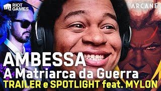 AMBESSA Reagindo ao TRAILER e SPOTLIGHT da Nova Campeã  The Matriarch of War  feat Mylon  Eofor [upl. by Lehcsreh]