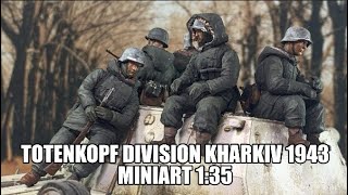 Totenkopf Division Kharkiv 1943 MiniArt Scale 135 Tank riders Unboxing And My Painted Result [upl. by Benjamen]