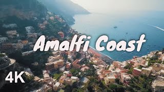 Aerial of Amalfi Coast Italy 4K [upl. by Aisatal377]