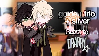 ☆ the golden trio  silver trio react to drarry   harry potter╏drarry pansmioneblairon13 [upl. by Ran]