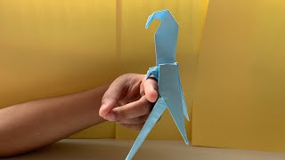 Como Fazer Uma Arara Azul De Papel  Origami Arara Azul [upl. by Taub]