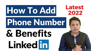 How to add a phone number to your LinkedIn account  How To Add Mobile Number in LinkedIn Account [upl. by Jamison]