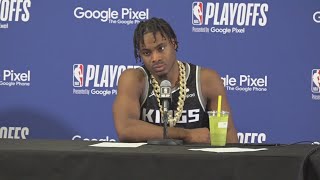 This is definitely the biggest moment  Davion Mitchell  Kings vs Warriors Postgame Interview [upl. by Devlin]