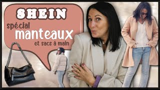 HAUL SHEIN 21  ❄️ 10 PIÈCES POUR LHIVER ❄️  try on manteaux sacs [upl. by Eanore]