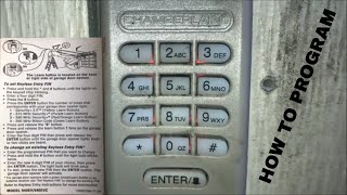 The Correct Way To Program Your Garage Door Opener Keyless Entry Pad The Correct Way [upl. by Iver]