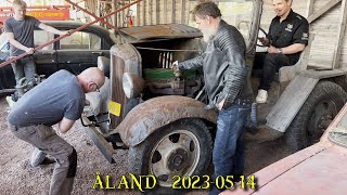 20230514 Åland Vevstart av veteranbil [upl. by Alodie]