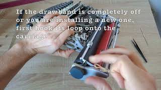 Olivetti Lettera 22 Typewriter Drawband Repair [upl. by Ahcorb]