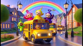 Die Räder auf dem Bus Teletubbies und Regenlieder zum Mitsingen  Spaßige Kinderlieder [upl. by Dnaloy]