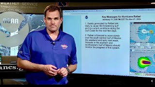 Afternoon update on Hurricane Rafael from the NHC in Miami FL November 7 2024 [upl. by Ailuy]