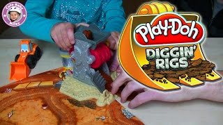 PlayDoh spielen  Diggin Rigs Baustelle mit Radlader und Straßenbau  Knetmasse [upl. by Allveta]