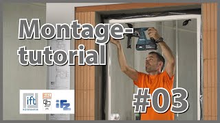 Fenster einbauen  Befestigung  Montagetutorial 03 [upl. by Essyla779]