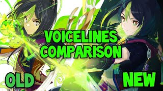 TIGHNARI OLD vs NEW VOICE in 36 update COMPARISON  Genshin Imapct [upl. by Lyndy89]