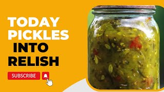 Making dill pickle relish from mushy pickles [upl. by Giefer]