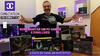 B550m MAXSUN amp SOYO Ryzen 5 5500 RTX 3060ti Hardware do novo PC das Lives [upl. by Eerual]