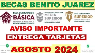 Becas Benito Juarez 2024 💳 ENTREGA TARJETAS 🚨 Revisa si tienes Cita y todo que debes de saber ANTES [upl. by Ybbil881]