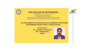 Fermatquots Little Theorem  Dr A Stephan Antony Raj  SNS Institutions [upl. by Sivam]