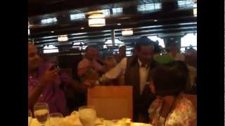 2011 Carnival Cruise  Dinner Entertainment on the Sensation [upl. by Avenej]