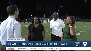 Bijan Robinsons family ahead of the NFL Draft [upl. by Nedloh]