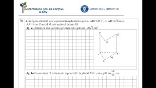 Simulare Evaluare Naţională matematică  ISJ Ilfov Mai 2023 [upl. by Thomasina369]