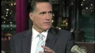 Mitt Romney On David Letterman 3210 Part 1 [upl. by Latreece]