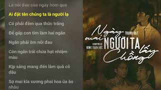 Ngày mai người ta lấy chồng lời bài hát  Thành Đạt × Đông Thiên Đức [upl. by Mcmaster]