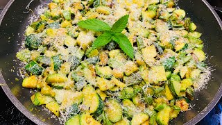 Zucchine trifolate al parmigiano buone da impazzire preparate con Matteol’autismo in cucina ￼ [upl. by Aisanat605]