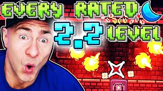 I Beat EVERY RATED 22 LEVEL Geometry Dash [upl. by Anilatsyrc]