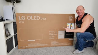 LG C3 OLED unboxing setup amp demo [upl. by Einegue425]