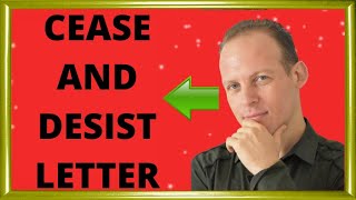 What is a cease and desist letter amp what to do if you get a cease and desist letter [upl. by Leckie491]