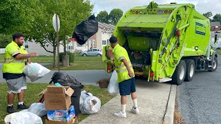 Pennsylvania Garbage Trucks In Action [upl. by Smitty]