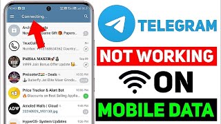 telegram not working on wifi  telegram connecting problem on mobile data problem solve 2024 [upl. by Rodgers]