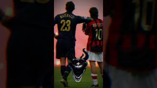 Milan derby 🥶cold moment acmilan intermilan football ronaldo reels footballshorts [upl. by Hamimej]