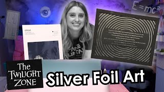 Making Cricut Silver Foil Art [upl. by Eidnam]