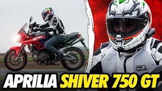 Aprilia Shiver 750 GT  quotŻycie jest za krótkie na nudne motocyklequot [upl. by Acissej]