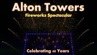 Alton Towers Fireworks Spectacular 2020  40 Years Of Fun  FWsim  Virtual Pyromusical  REUPLOAD [upl. by Althee871]