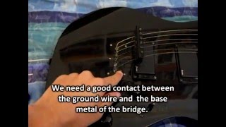 Fixing guitar ground noise problems on an Ibanez  Easy fix [upl. by Zetnauq]