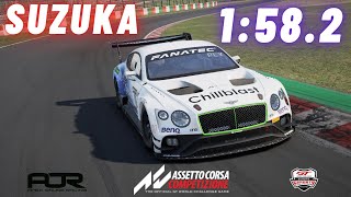 AOR Suzuka Hotlap  Setup  1582  Bentley GT3  Assetto Corsa Competizione [upl. by Bywaters]