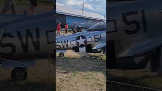 P51 replica SW51 Scalewings at Oshkosh 2023 aviation airplane flying [upl. by Oniluap]