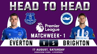 EVERTON vs BRIGHTON Prediction amp Head to Head Stats  Matchweek 01  EPL 202425 [upl. by Agan]