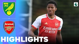 Arsenal vs Norwich City  7 Goals From Martin Obi  Highlights  U18 Premier League 27042024 [upl. by Capriola]