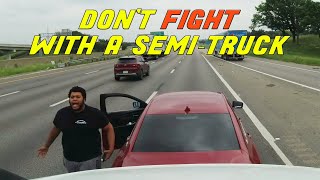 BEST OF SEMITRUCKS ROAD RAGE  Road Rage Brake Checks Karens  2024 part 2 [upl. by Airrat]