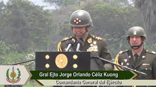 Ceremonia de Reconocimiento al General de Ejército Jorge Céliz Kuong Comandante General del Ejército [upl. by Sofer701]