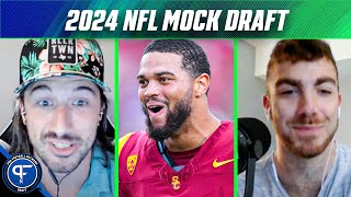 2024 NFL Mock Draft Cardinals Bears Make FranchiseChanging Moves in Top 10 [upl. by Etnomed]