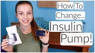 HOW TO CHANGE AN INSULIN PUMP INFUSION SET amp CARTRIDGE  Laina Elyse [upl. by Thynne]