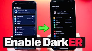 How to Enable SUPER DARK Mode on iPhone [upl. by Colas]