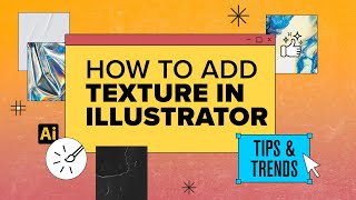 How to add textures in Illustrator [upl. by Uchish419]