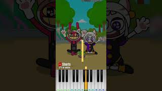 Please help the begging cat the amazing digital circus wolfdolphin  Piano Tutorial [upl. by Korb]