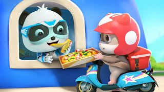 Fast Delivery Man  Super Rescue Team  Best Kids Cartoons  BabyBus TV [upl. by Anelad721]